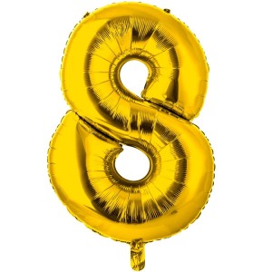 Вз (26''/66 см) Цифра 8, Золото, 1 шт. в уп.