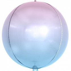 Fa (24''/61 см) Сфера 3D, Сиреневый, Градиент, 1 шт.