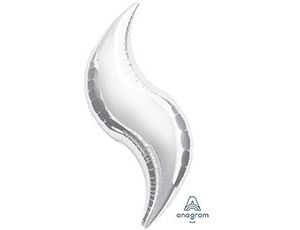 Аn (36&quot;/91 см) Б/РИС ЗИГЗАГ Металлик Silver, 1 шт.