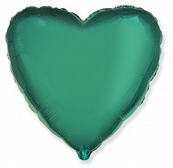 Fm (18''/45 см) /СЕРДЦЕ Металлик Turquoise, 1 шт.