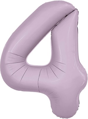 Ag (40&quot;/102 см) Цифра, 4, Slim, Орхидея, в упаковке 1 шт.