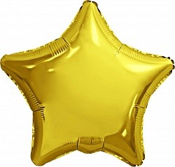 Ag (30''/76 см) Звезда, Золото, 1 шт. в упак.