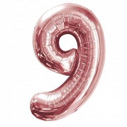Fa (40''/102 см) /Цифра, 9, Розовое Золото