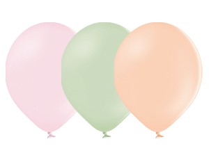 Вb (14''/35 см) Пастель ассорти Экстра MACARON (50 шт.)