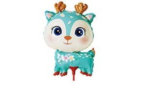 Вз (13&quot;/33 см) Мини-фигура с клапаном + палочка, Олень бирюзовый, 5 шт.