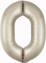 Ag (40''/102 см) Цифра, 0 Slim, Кремовый, Сатин, 1 шт. в упак.