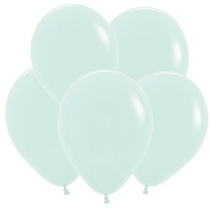 Sp (10&quot;/25 см) Мятный, Пастель Матовый (Макаронс) (620), 100 шт.