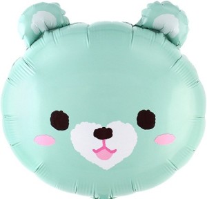 Fa (22&quot;/56 см) Фигура, Голова, Милый медведь, Мятный, 1 шт.