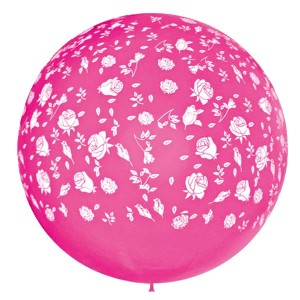 M (36&quot;/91 см) /Декоратор FUCHSIA (шелк) 6 ст. рис Розы, 1шт.