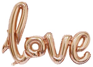 Fa (41''/104 см) /Надпись &quot;Love&quot;, Розовое Золото