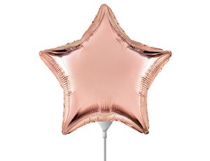 Fm (9''/22 см) /ЗВЕЗДА Металлик Rose Gold, 5 шт.