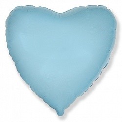 Fm (18''/45см) /СЕРДЦЕ Пастель Blue, 5 шт.
