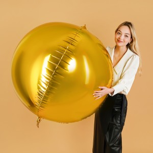 Fa 3D (60''/152 см) Сфера, Золото, 1 шт. в уп.