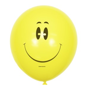 М (12&quot;/30 см) Пастель (шелк) YELLOW 1 ст. рис Смайл, 50 шт.