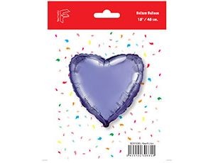Fm (18''/45 см) /СЕРДЦЕ Металлик Lilac Уп, 1 шт.