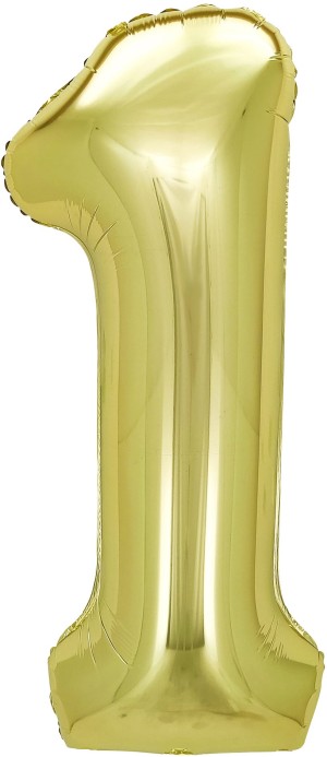 Fa (40''/102 см) Цифра, 1, Белое золото, 1 шт. в уп.
