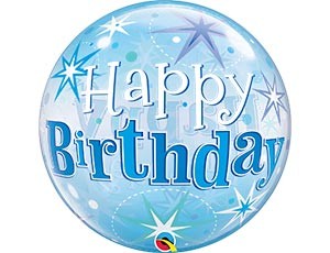 Q BUBBLE (22&quot;/56 см) HB Искры синий (1 шт.)