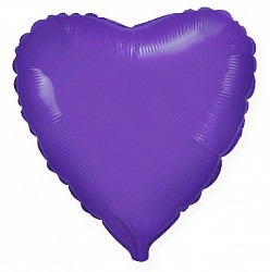 Fm (18''/45см) /СЕРДЦЕ Металлик Violet, 5 шт.