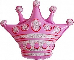 Fa (30''/76 см) Фигура, Корона, Розовый, 1 шт.