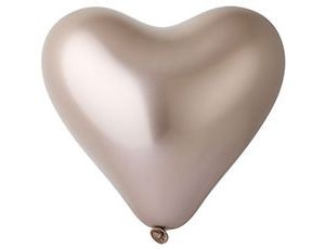 Gm Сердце (12''/30 см) /96 Хром Shiny Rosegold, 25 шт.