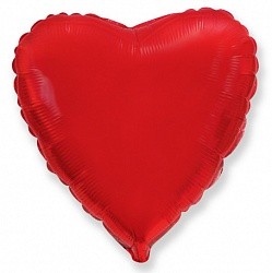 Fm (18''/45см) /СЕРДЦЕ Металлик Red, 5 шт.