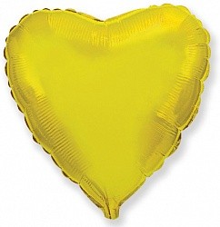 Fm (18''/45см) /СЕРДЦЕ Металлик Gold, 5 шт.