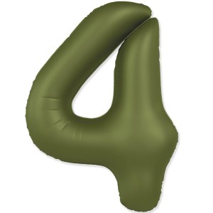 Fm (40''/102 см) Цифра, 4 SLIM Olive Green, 1 шт. в уп.