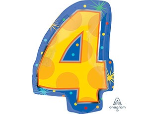 An (18''/45см) ЦИФРА 4 ФИГУРА Мульти
