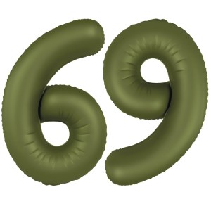 Fm (40''/102 см) Цифра, 6/9 SLIM Olive Green, 1 шт. в уп.