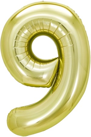 Fa (40''/102 см) Цифра, 9, Белое золото, 1 шт. в уп.