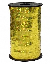 Лента голография (0,5 см x 250 м) Золото