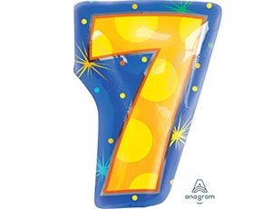An (18''/45см) ЦИФРА 7 ФИГУРА Мульти