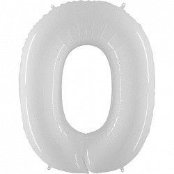 Gr (40&quot;/102 см) Цифра, 0, Белый, 1 шт.