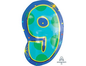 An (18''/45см) ЦИФРА 9 ФИГУРА Мульти