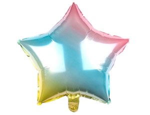 Fm (18''/45 см) /ЗВЕЗДА Металлик Радуга нежная, 1 шт.