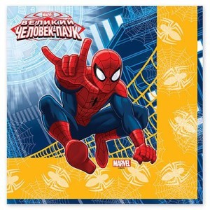 ВЗ Салфетки Marvel Человек-Паук 33см 12шт/G