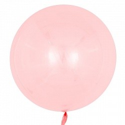 Fa (18''/46 см) Сфера 3D, Deco Bubble, Красный, Кристалл, 1 шт.