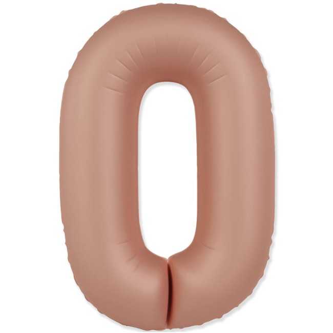 Fm (40''/102 см) Цифра, 0 SLIM Vintage Rose, 1 шт. в уп.