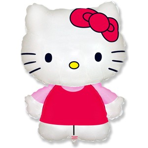 Fm (12''/30см) /Мини-фигура, Котенок с бантиком, Розовый 5 шт