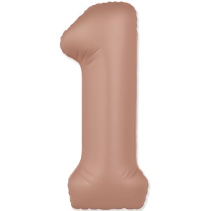 Fm (40''/102 см) Цифра, 1 SLIM Vintage Rose, 1 шт. в уп.
