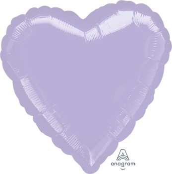Аn (18''/46 см) СЕРДЦЕ Пастель Lilac, 1 шт.