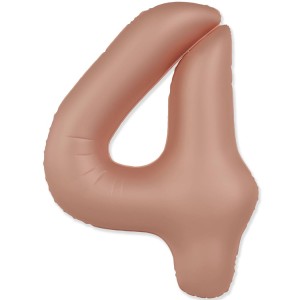 Fm (40''/102 см) Цифра, 4 SLIM Vintage Rose, 1 шт. в уп.