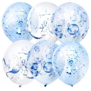 MP (12''/30 см) Набор шаров ассорти рис. Аква Пати, 25 шт.