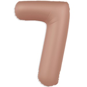 Fm (40''/102 см) Цифра, 7 SLIM Vintage Rose, 1 шт. в уп.