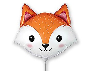 Fm (9&quot;/22см) /Мини-фигура, Голова Лисы, 5 шт