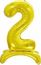 Fa (32''/81 см) Цифра, 2 на подставке, Золото, 1 шт.
