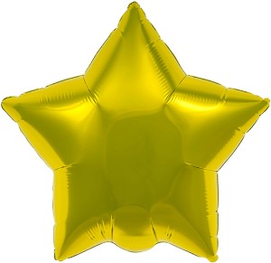 Ag (9''/23 см) Мини-звезда, Золото, 5 шт. в упак.