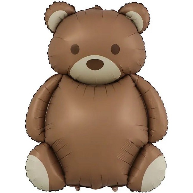 Fa (35''/89 см) Фигура, Мишка, Сатин,  в уп. 1 шт.