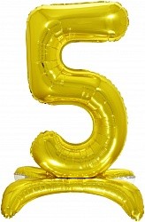 Fa (32''/81 см) Цифра, 5 на подставке, Золото, 1 шт.