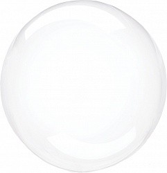 Fa (12''/30 см) Мини-сфера 3d, Deco Bubble (синяя упаковка), Прозрачный, Кристалл, 1 шт.